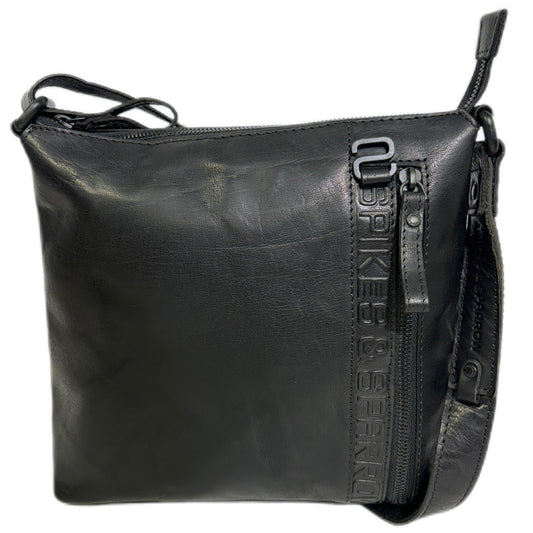 Spikes & Sparrow Lydia Axelremsväska i Skinn Mellanstor Svart
