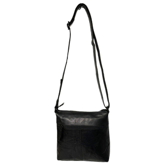 Spikes & Sparrow Lydia Axelremsväska i Skinn Mellanstor Svart