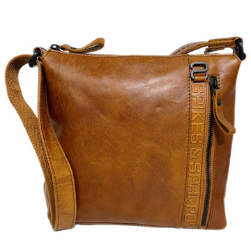 Spikes & Sparrow Lydia Axelremsväska i Skinn Mellanstor Brandy