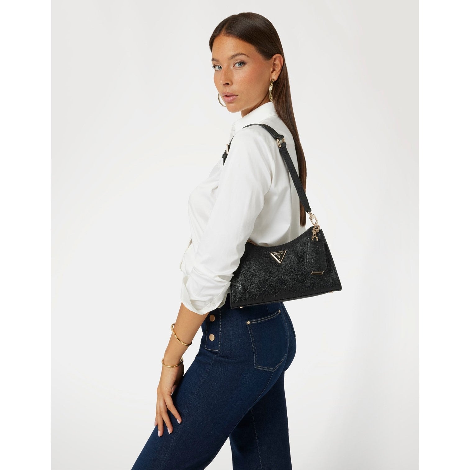 Guess Cresidia Axelväska Beige