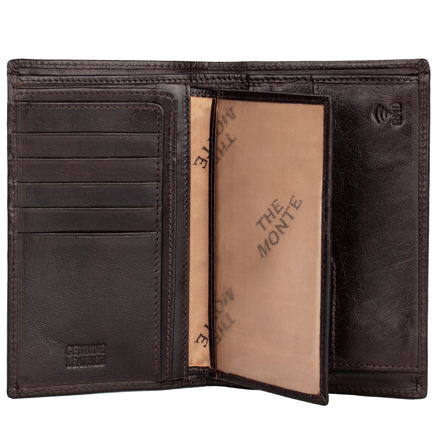 The Monte Dallas Plånbok i Skinn Stor Brun