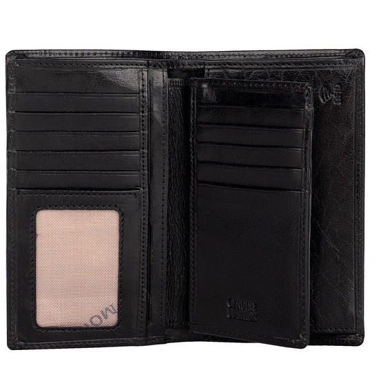 The Monte Florida Plånbok i Skinn Stor Svart