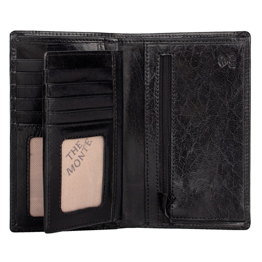 The Monte Florida Plånbok i Skinn Stor Svart
