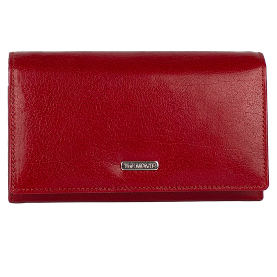 The Monte Bygel Plånbok Stor i Skinn Röd