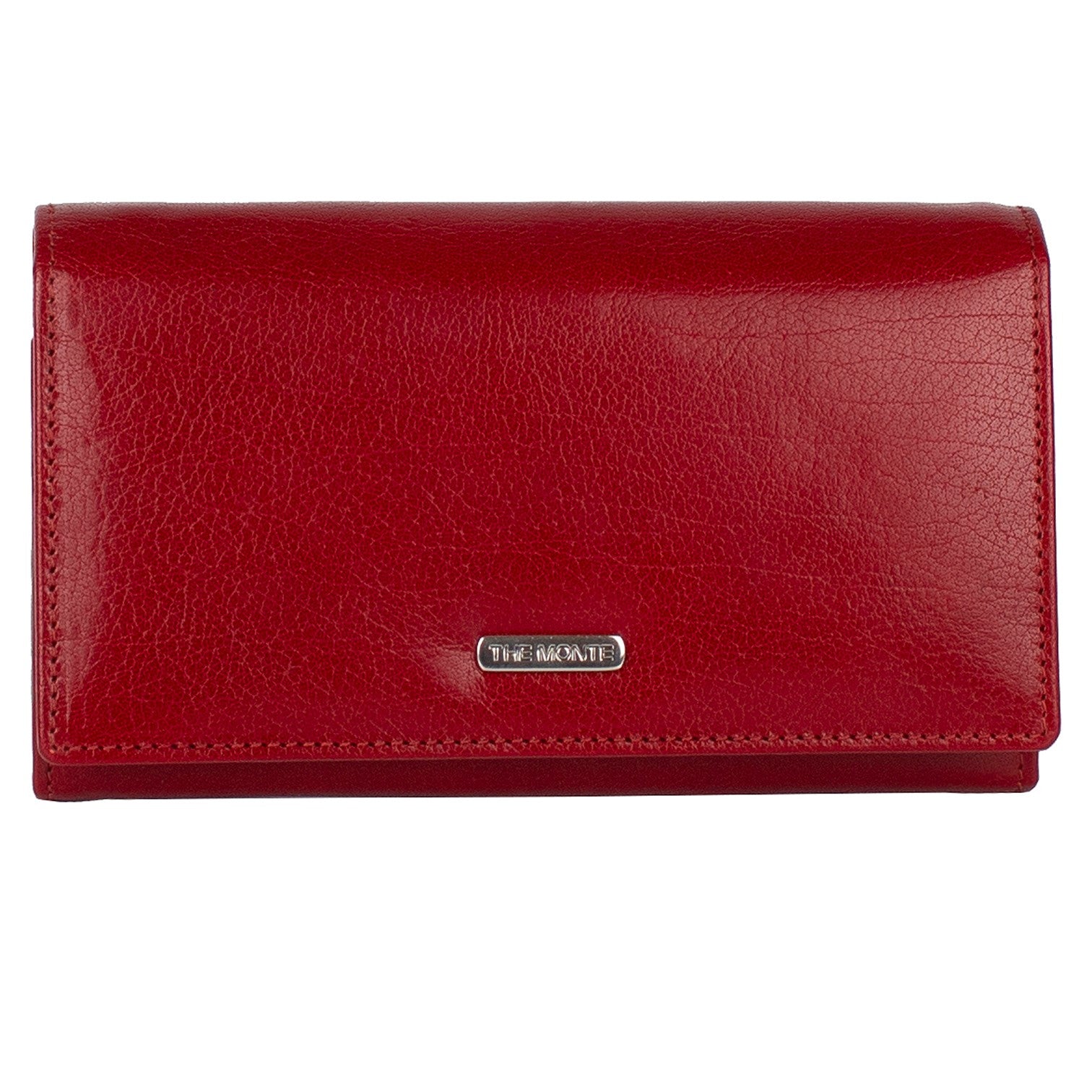 The Monte Bygel Plånbok Stor i Skinn Röd
