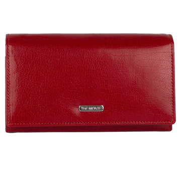 The Monte Bygel Plånbok Stor i Skinn Röd