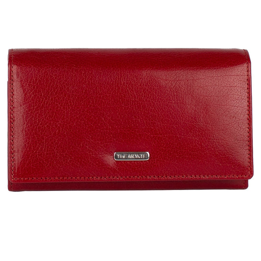 The Monte Bygel Plånbok Stor i Skinn Röd