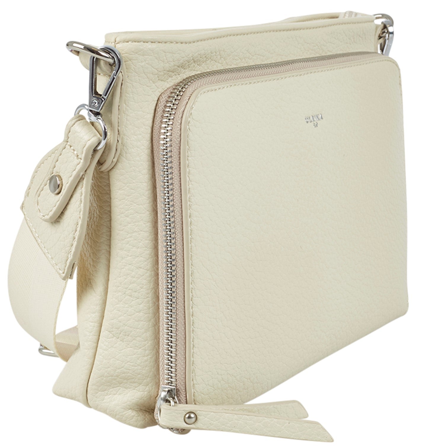 Ulrika Dam Recycled Axelremsväska Beige