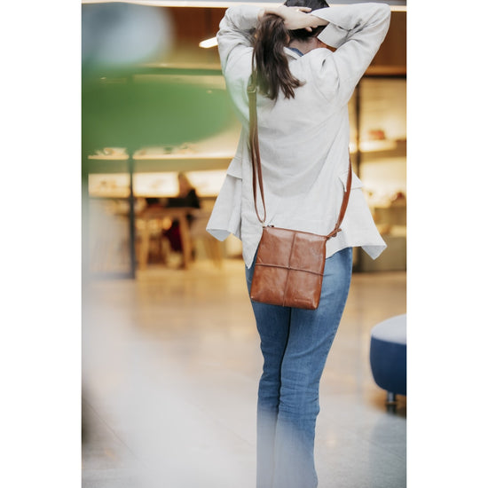 House Of Sajaco Marta Axelremsväska i Skinn Cognac