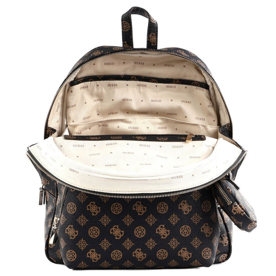 Guess Power Play Ryggsäck Mellanstor Mörkbrun