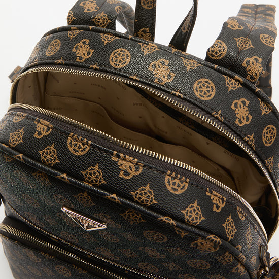 Guess Power Play Ryggsäck Mellanstor Mörkbrun