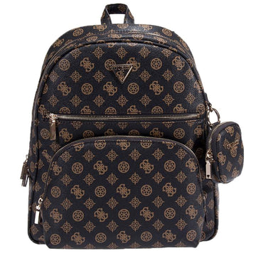 Guess Power Play Ryggsäck Mellanstor Mörkbrun