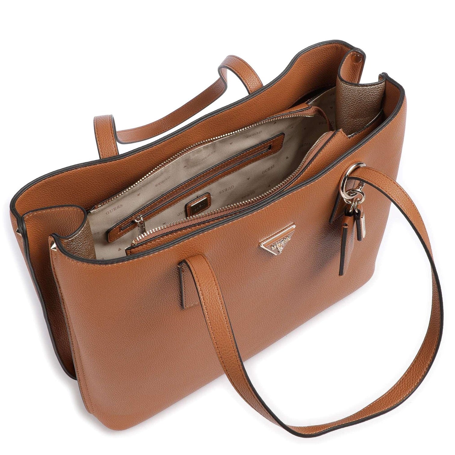 Guess Meridian Handväska Stor Cognac