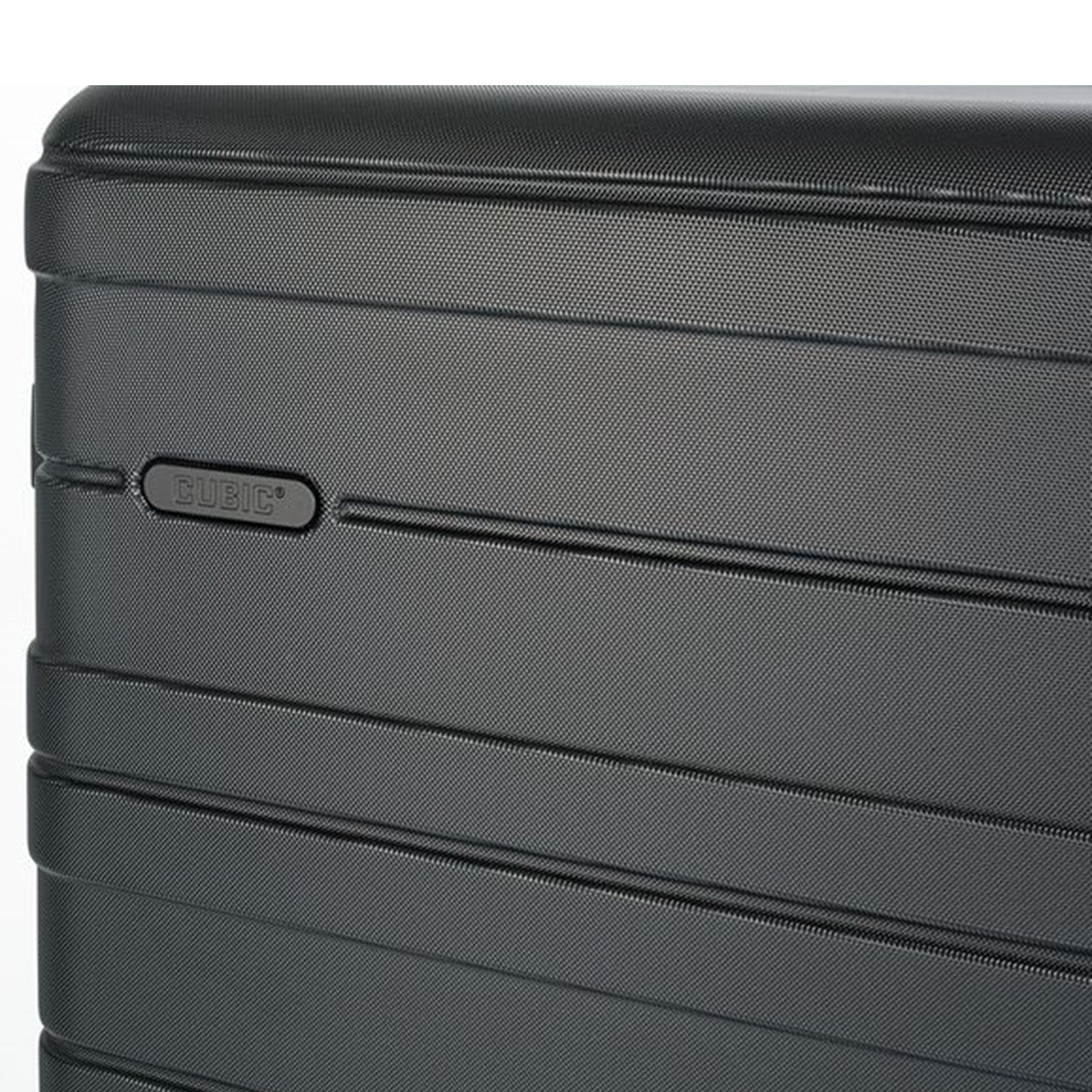 Cubic One - 3-Set Hårda Resväskor i Svart