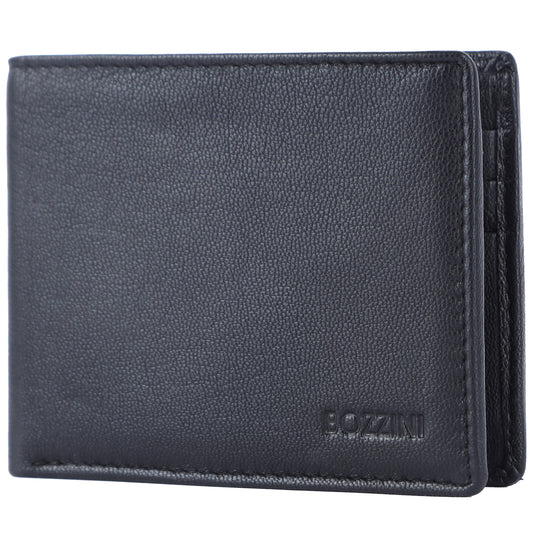 Bozzini Mini Plånbok i Skinn Svart