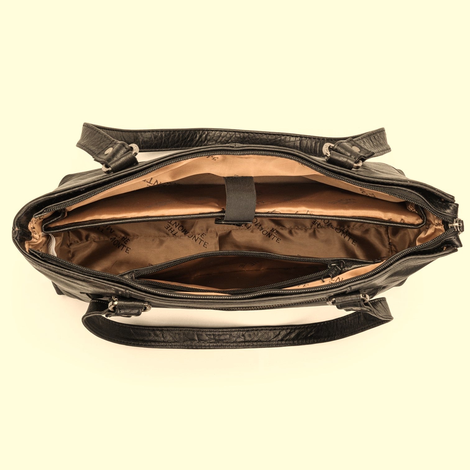 The Monte Vegas Handväska Stor i Skinn Brun
