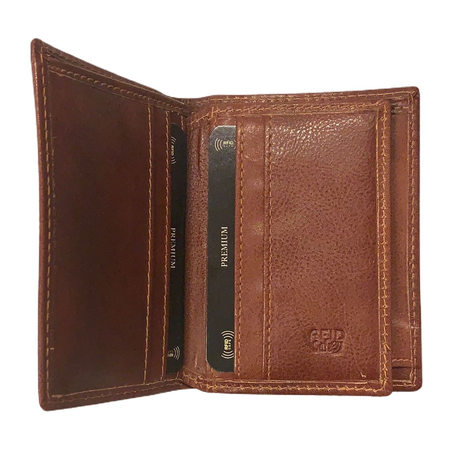 Puccini Plånbok Liten i Skinn Cognac