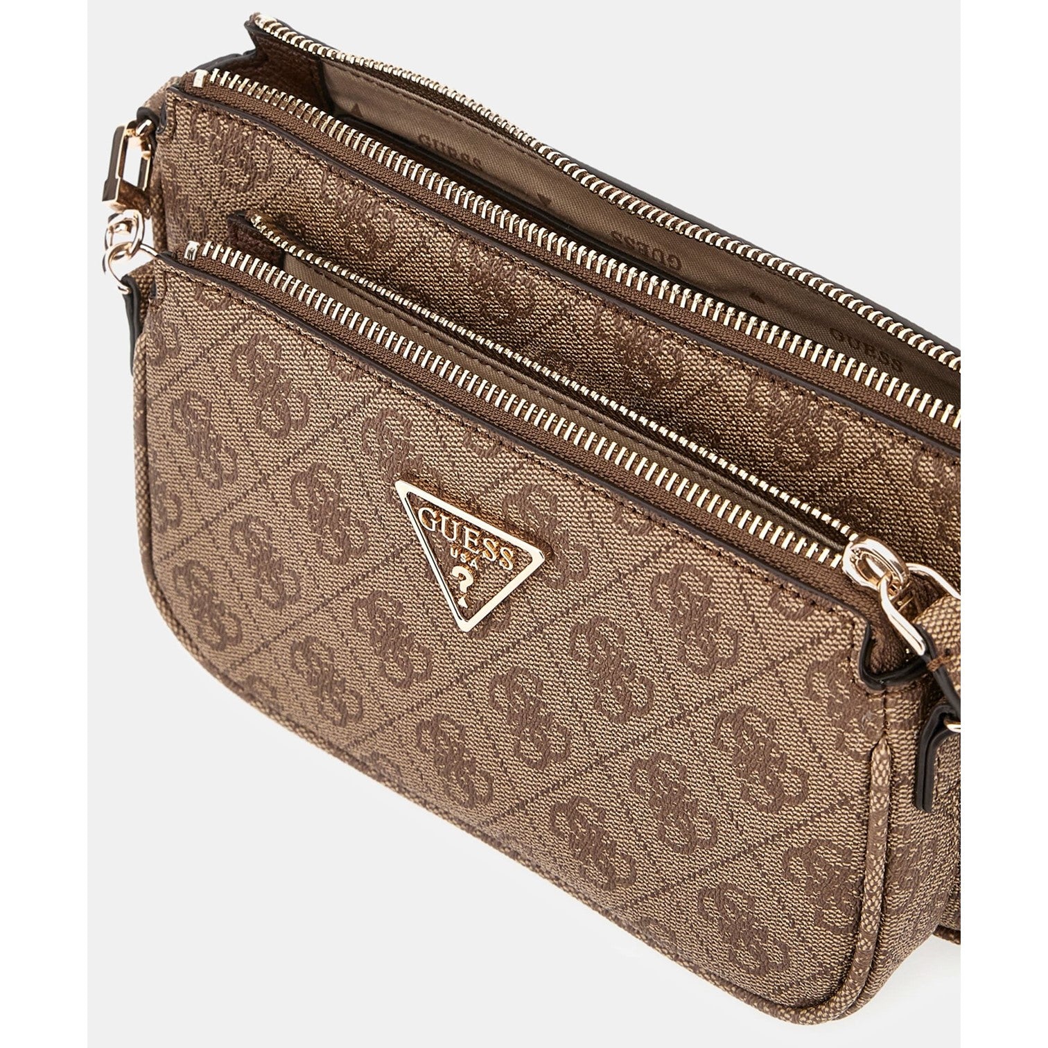 Guess Noelle Axelremsväska 2in1 Brun