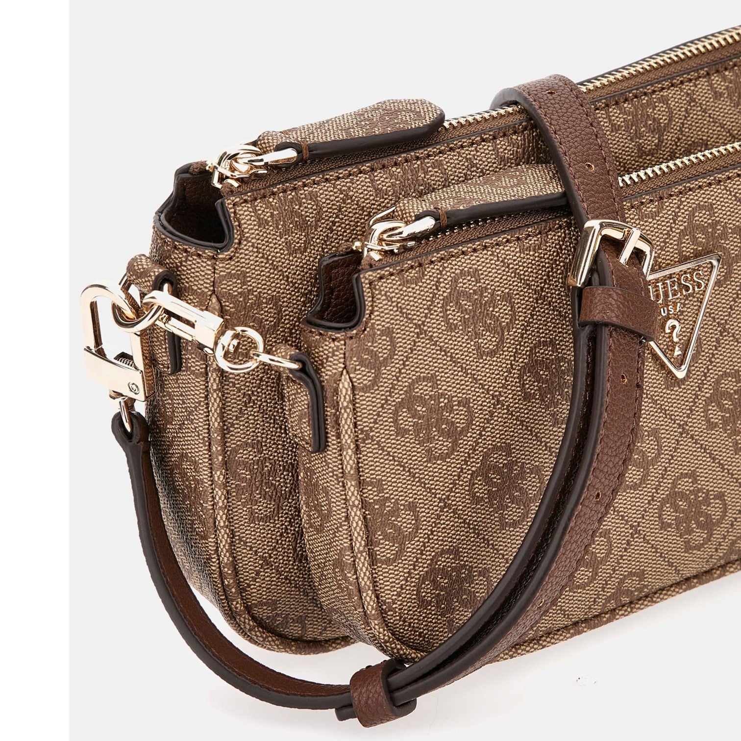 Guess Noelle Axelremsväska 2in1 Brun