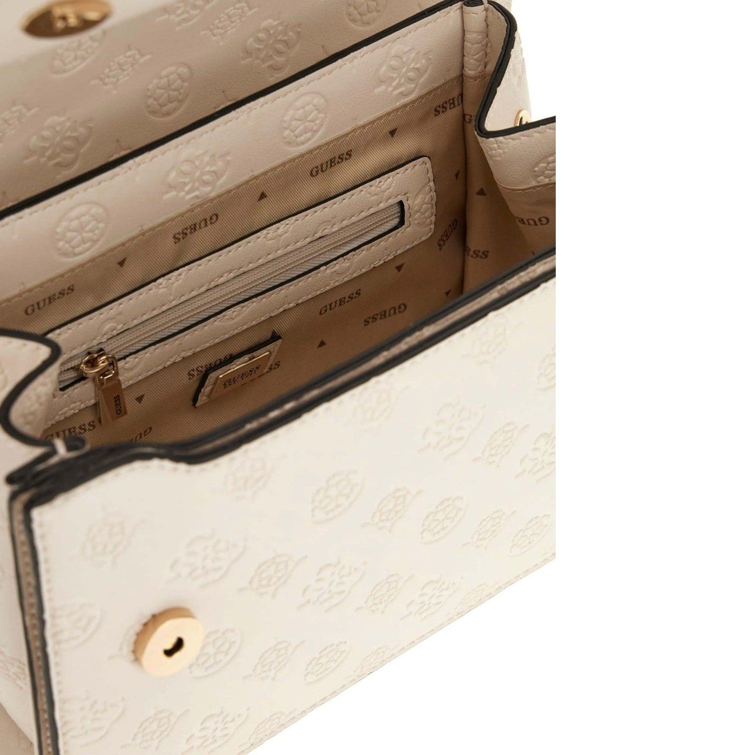 Guess Phoebe Axelväska Vit Kräm