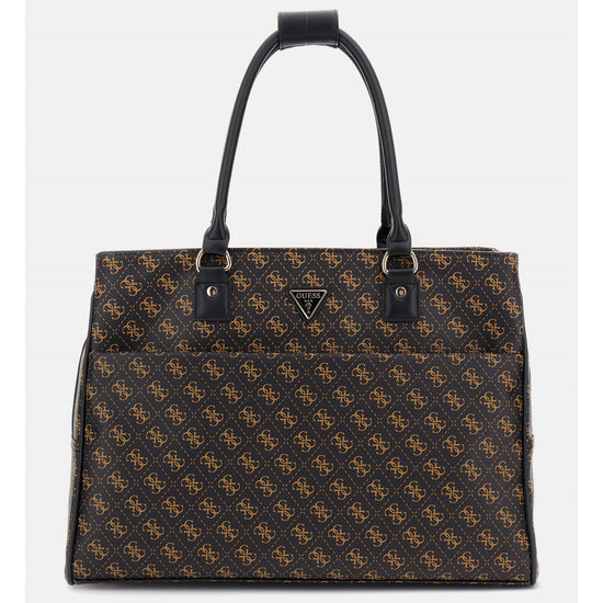 Guess Peon Handväska Extra Stor Mörkbrun