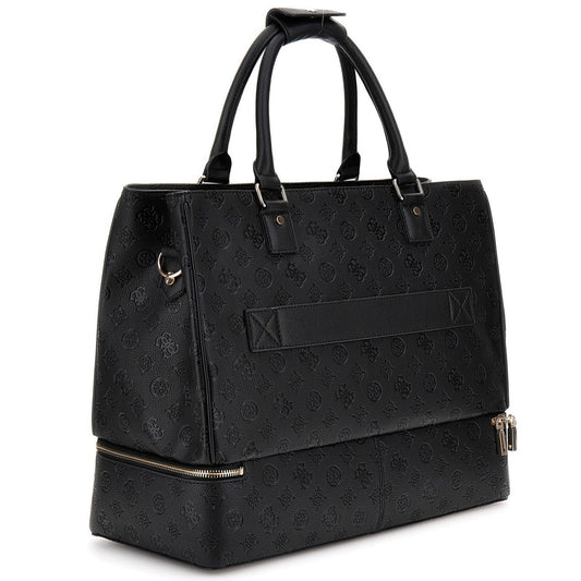 Guess Wilder Travel Handväska Extra Stor Svart