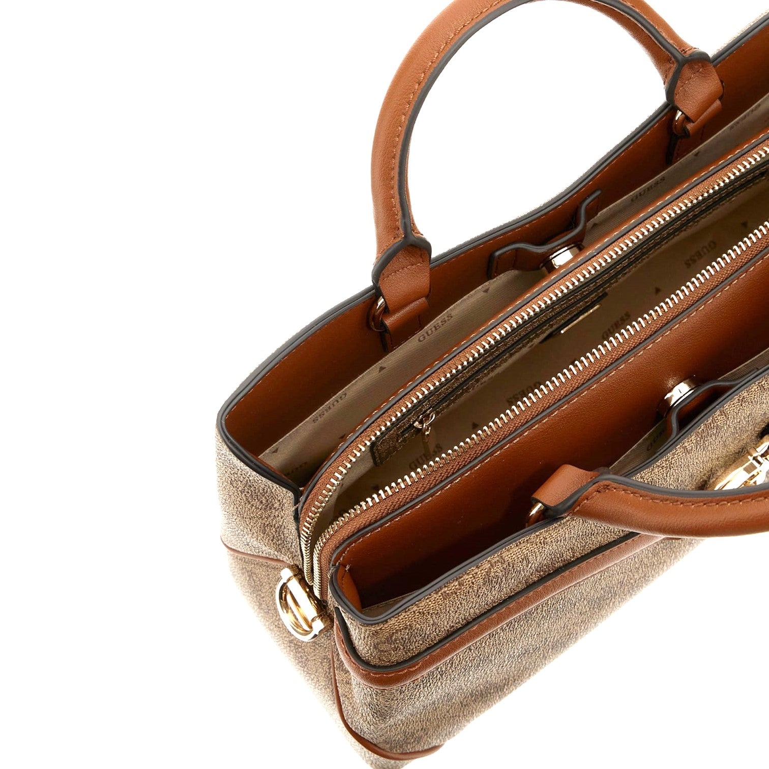 Guess Dea 4G Peony Handväska Cognac