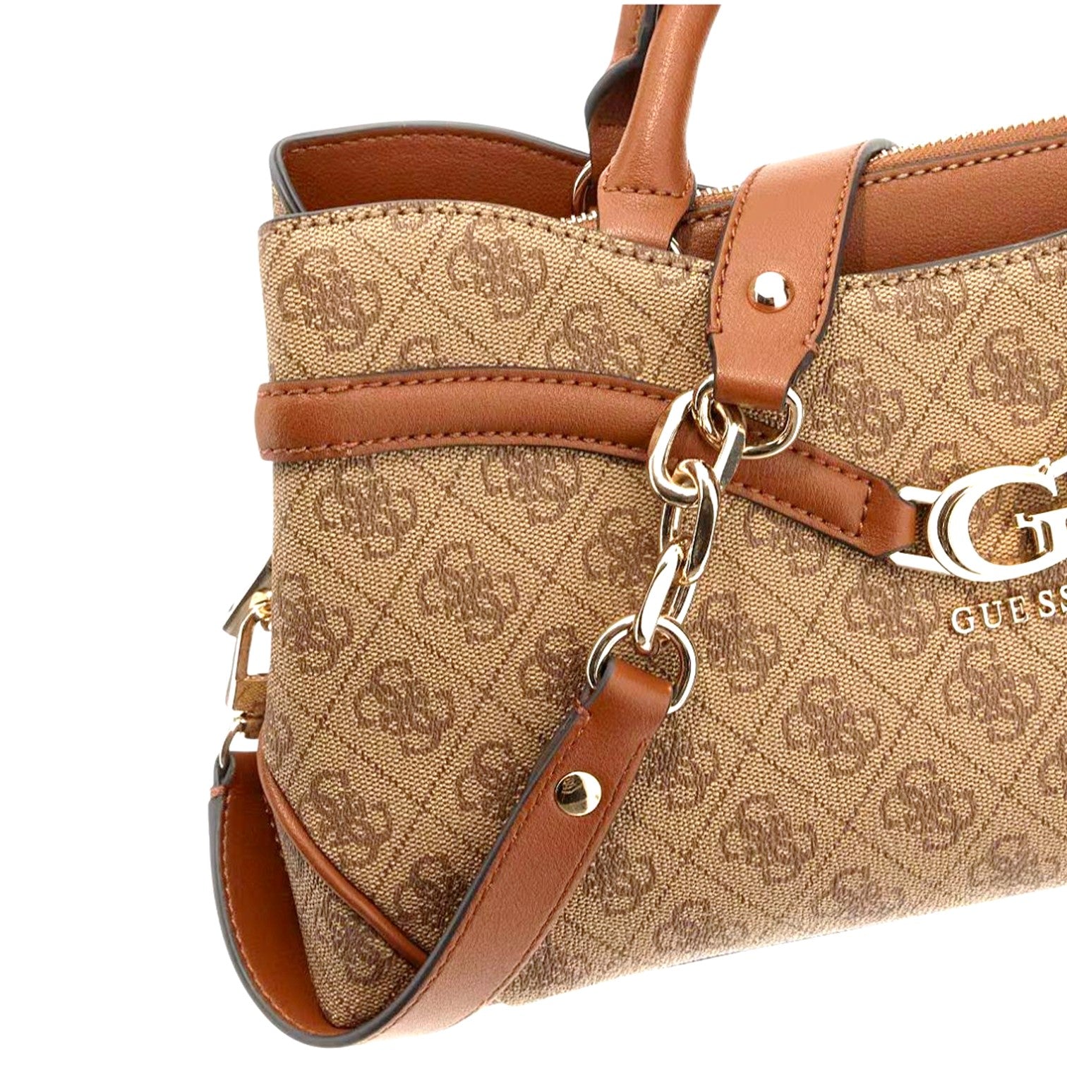 Guess Dea 4G Peony Handväska Cognac