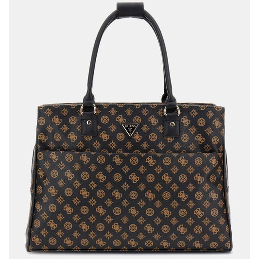 Guess Peony Handväska Extra Stor Mörkbrun