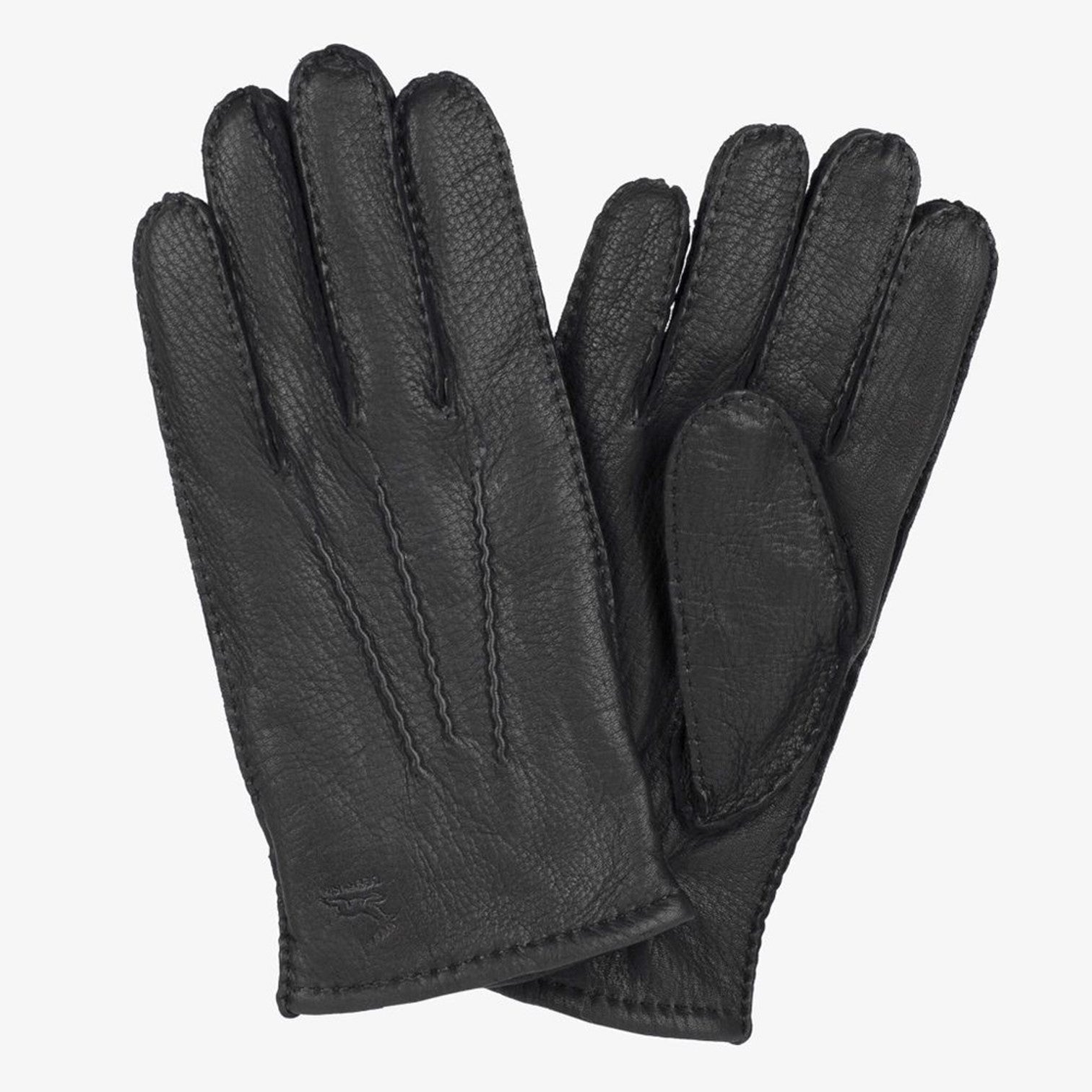 HK Lyx Herrhandske Hjortskinn Svart