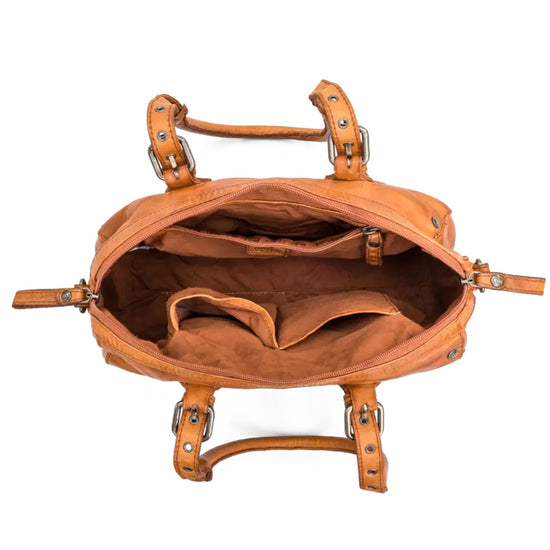 House Of Nordic Vintage Rocks Bowlingväska i Skinn Cognac