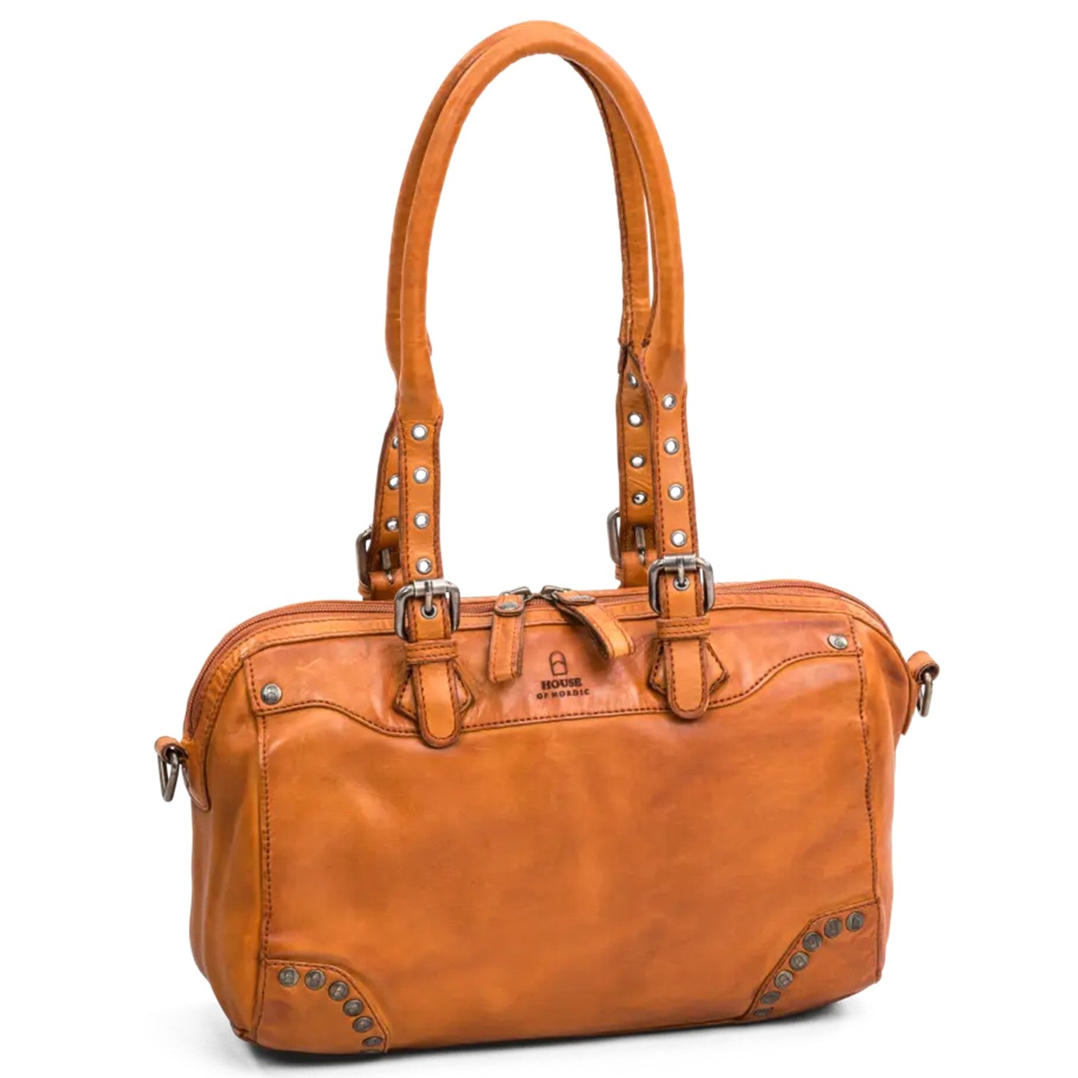 House Of Nordic Vintage Rocks Bowlingväska i Skinn Cognac
