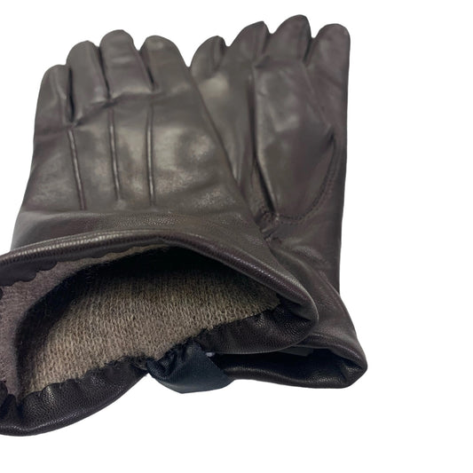 Joli S  Damhandskar i Skinn Mörkbrun