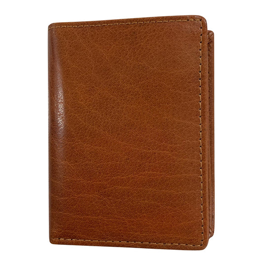 Luca Ferri Plånbok Liten i Skinn Cognac