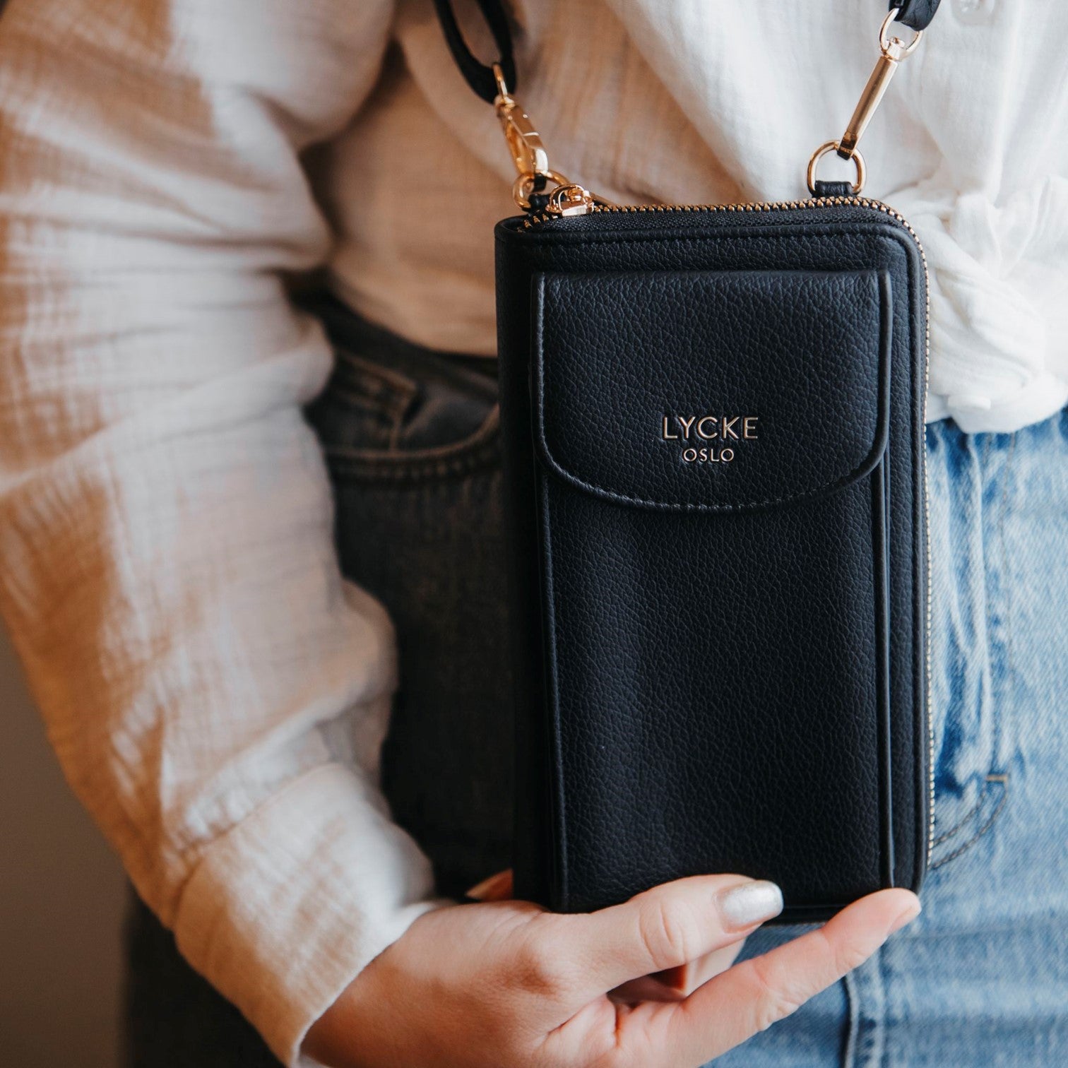 Lycke Egersund Mobilväska Svart