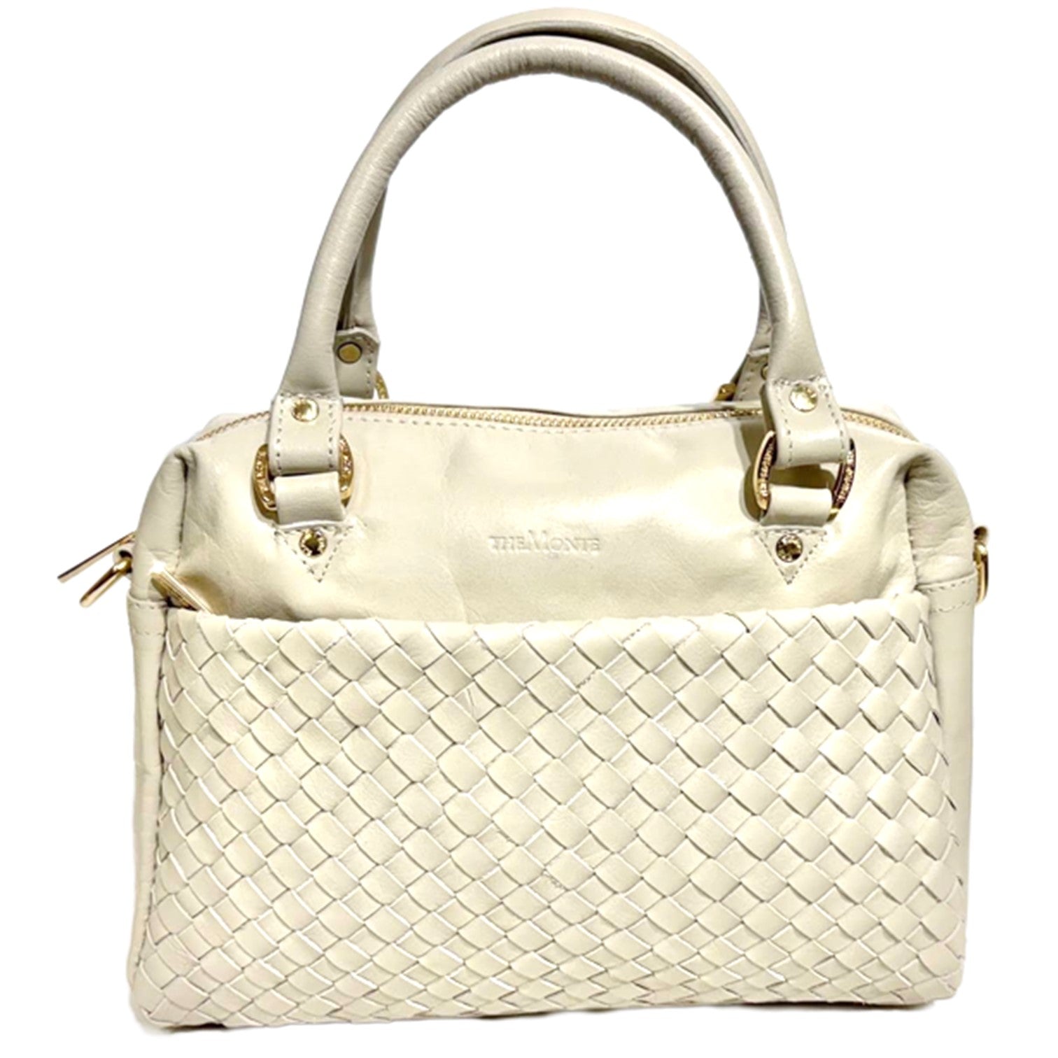 The Monte Braid Handväska i Skinn Beige