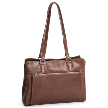 The Monte Malmö Handväska Bridge Brun skinnväska