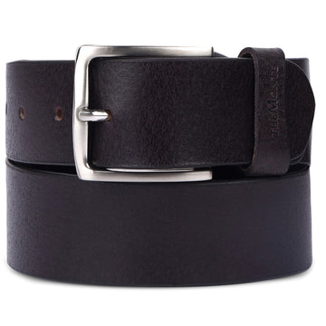The Monte Gentleman Skärp i Läder 95cm Mörkbrun