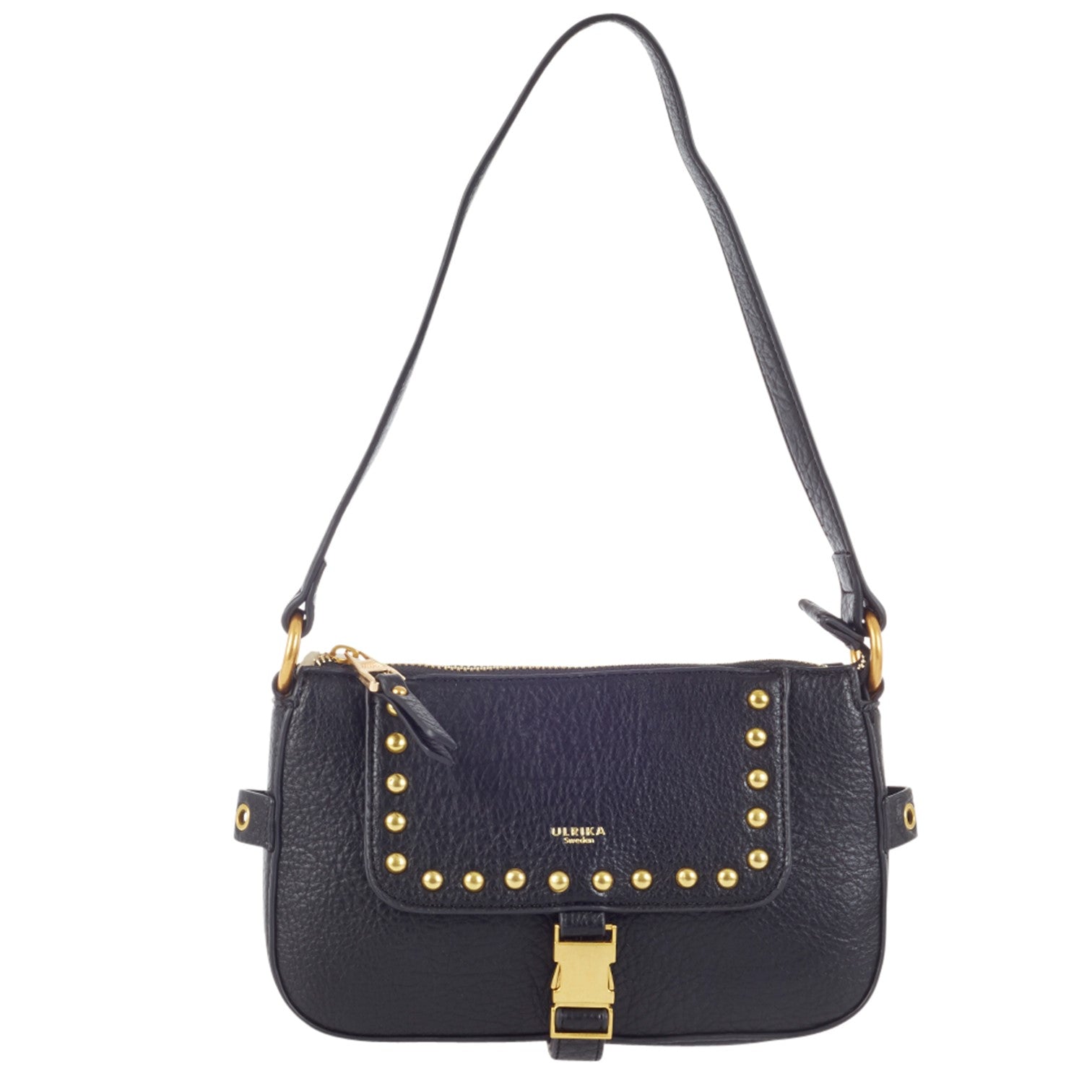 Ulrika 3 Buckles Axelremsväska Liten Svart