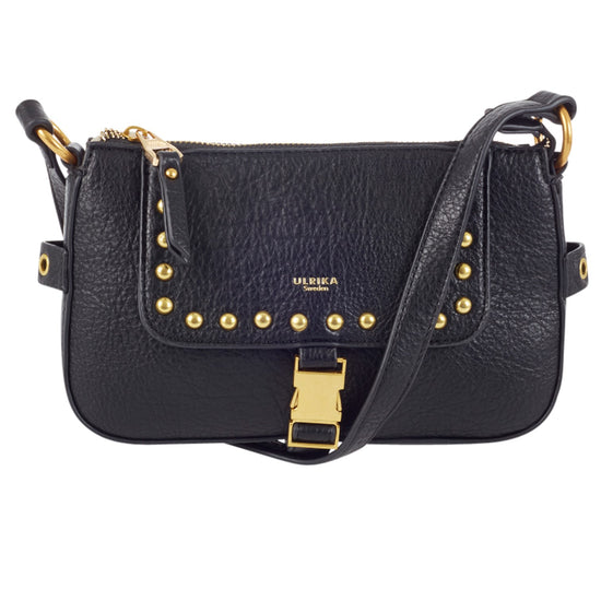 Ulrika 3 Buckles Axelremsväska Liten Svart