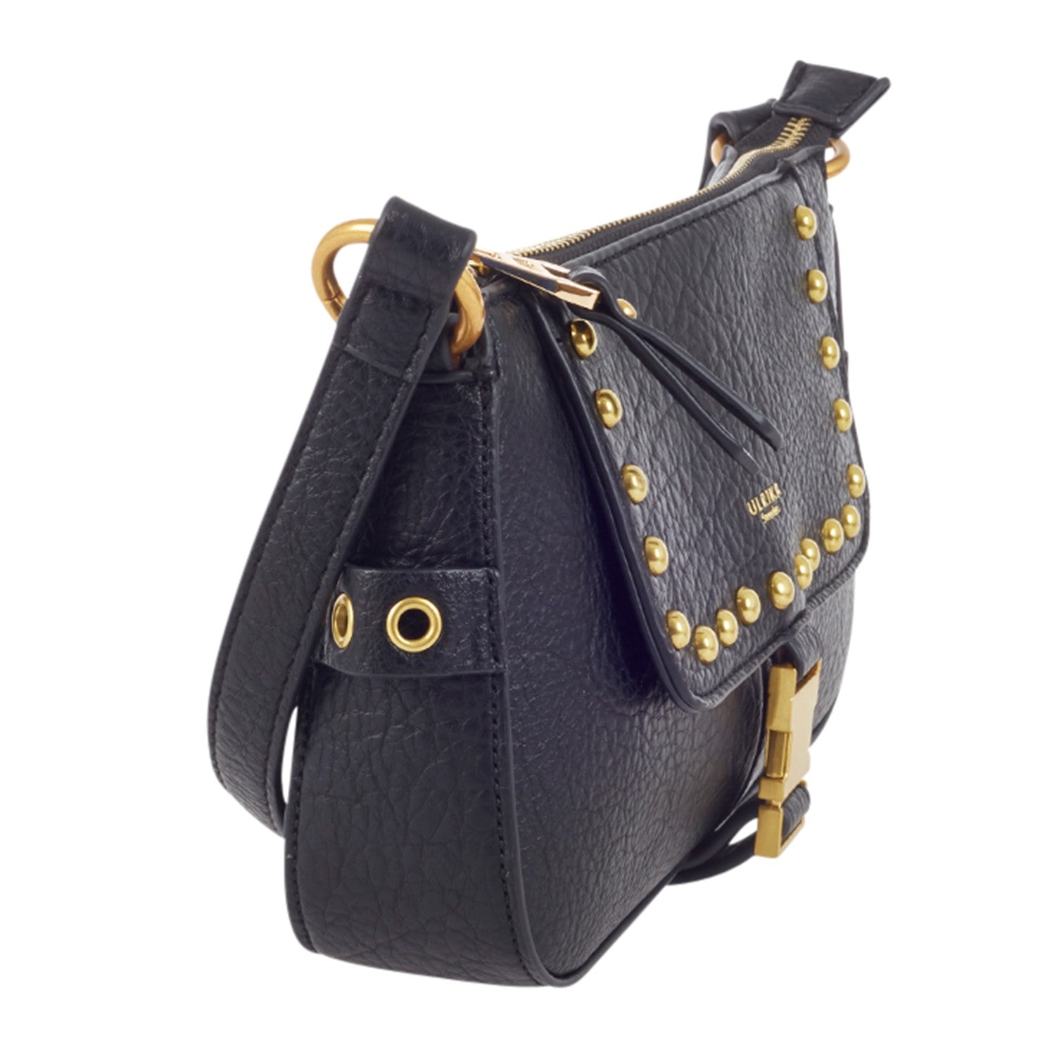 Ulrika 3 Buckles Axelremsväska Liten Svart