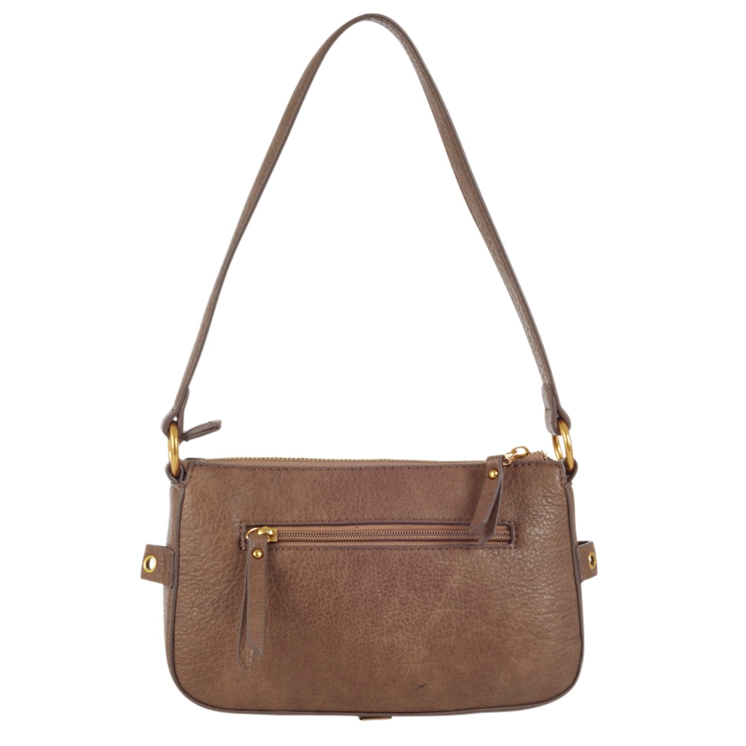 Ulrika 3 Buckles Axelremsväska Liten Taupe