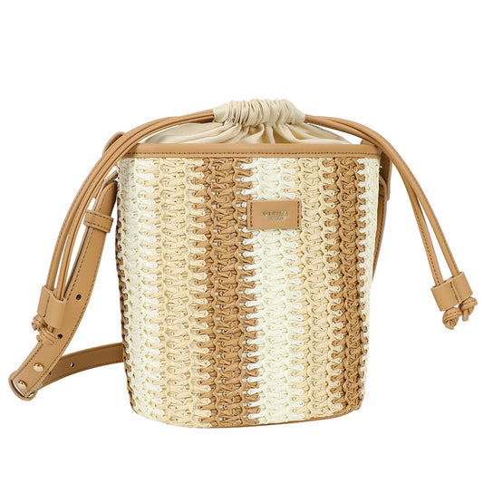 Ulrika Straw Hinkväska Beige