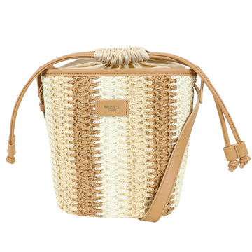 Ulrika Straw Hinkväska Beige