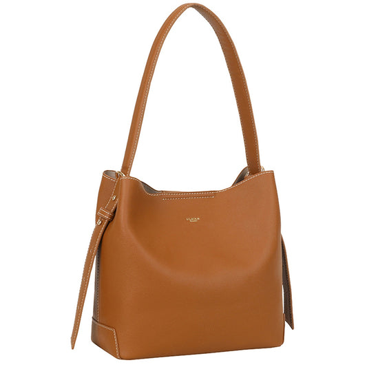Ulrika Structured Shopperväska Cognac