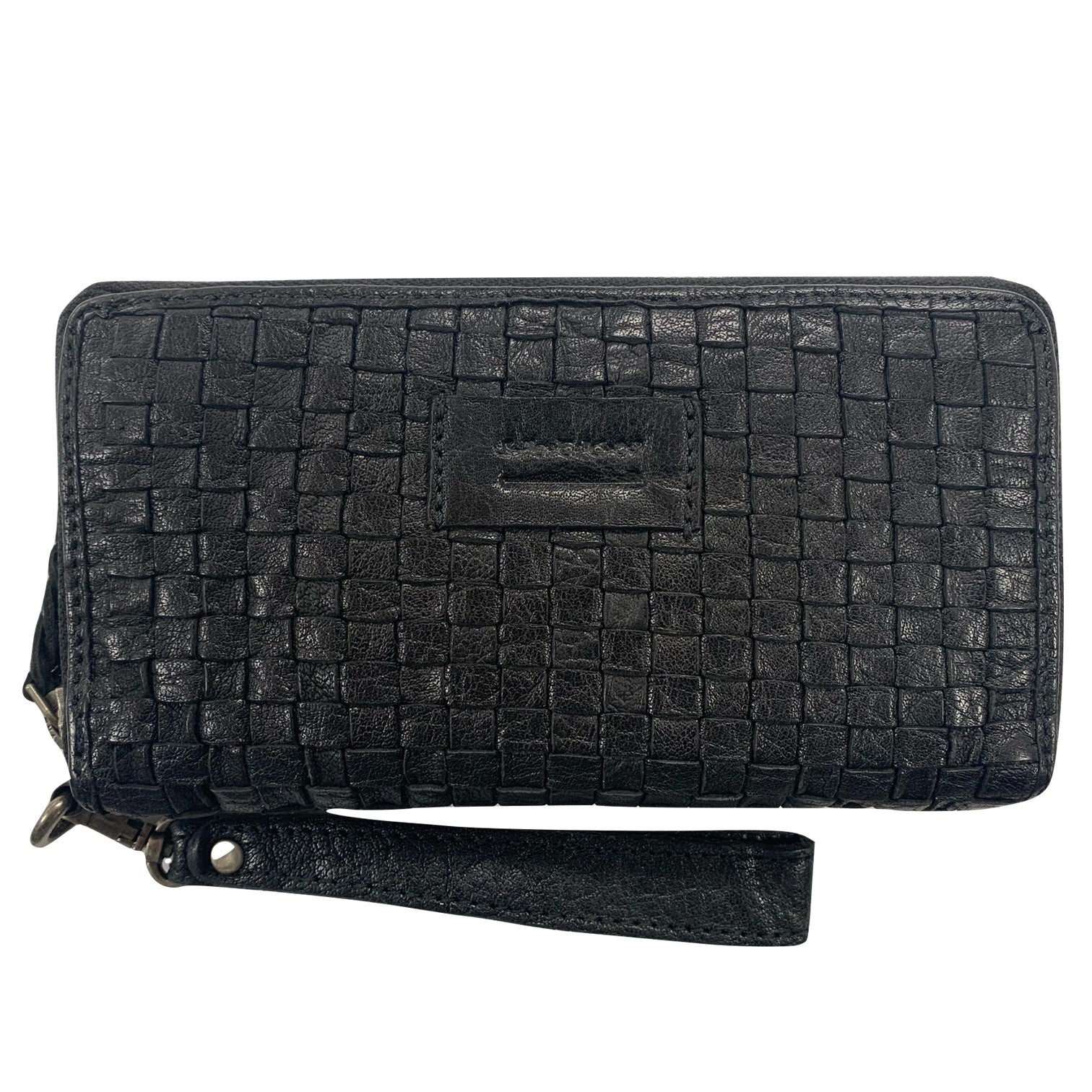 Ulrika Design Flätad Plånbok i Skinn Svart