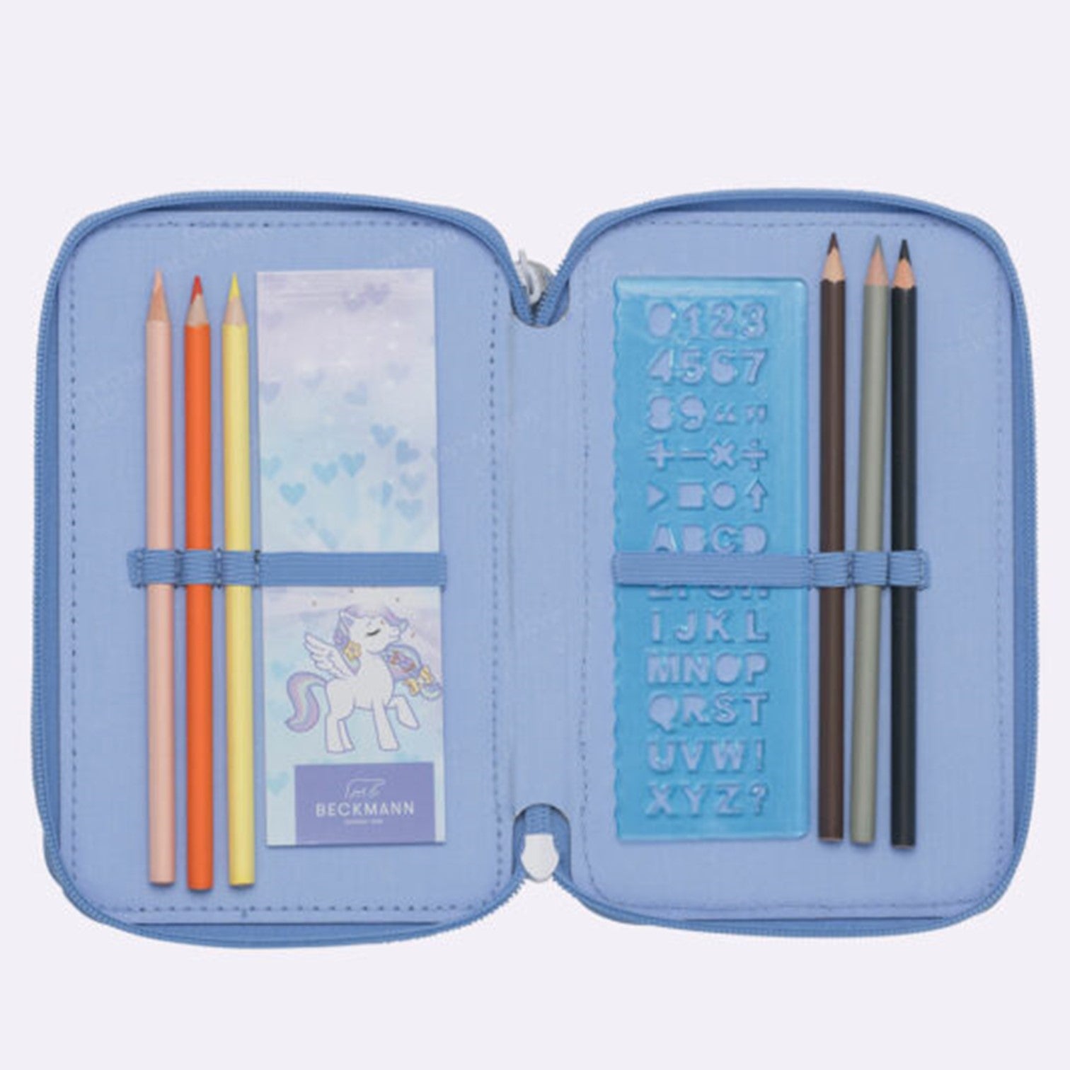 Beckmann Pennfodral 3Fack Ice Blue Princess