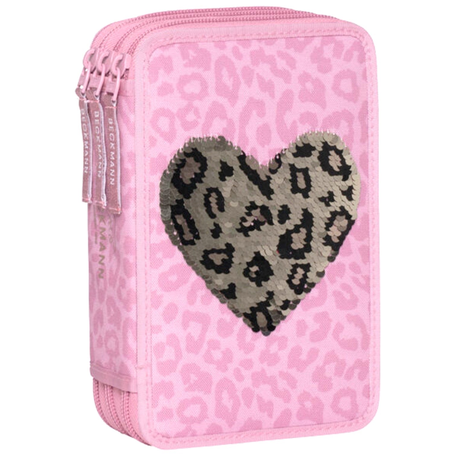 Beckmann Pennfodral 3Fack Rosa Furry