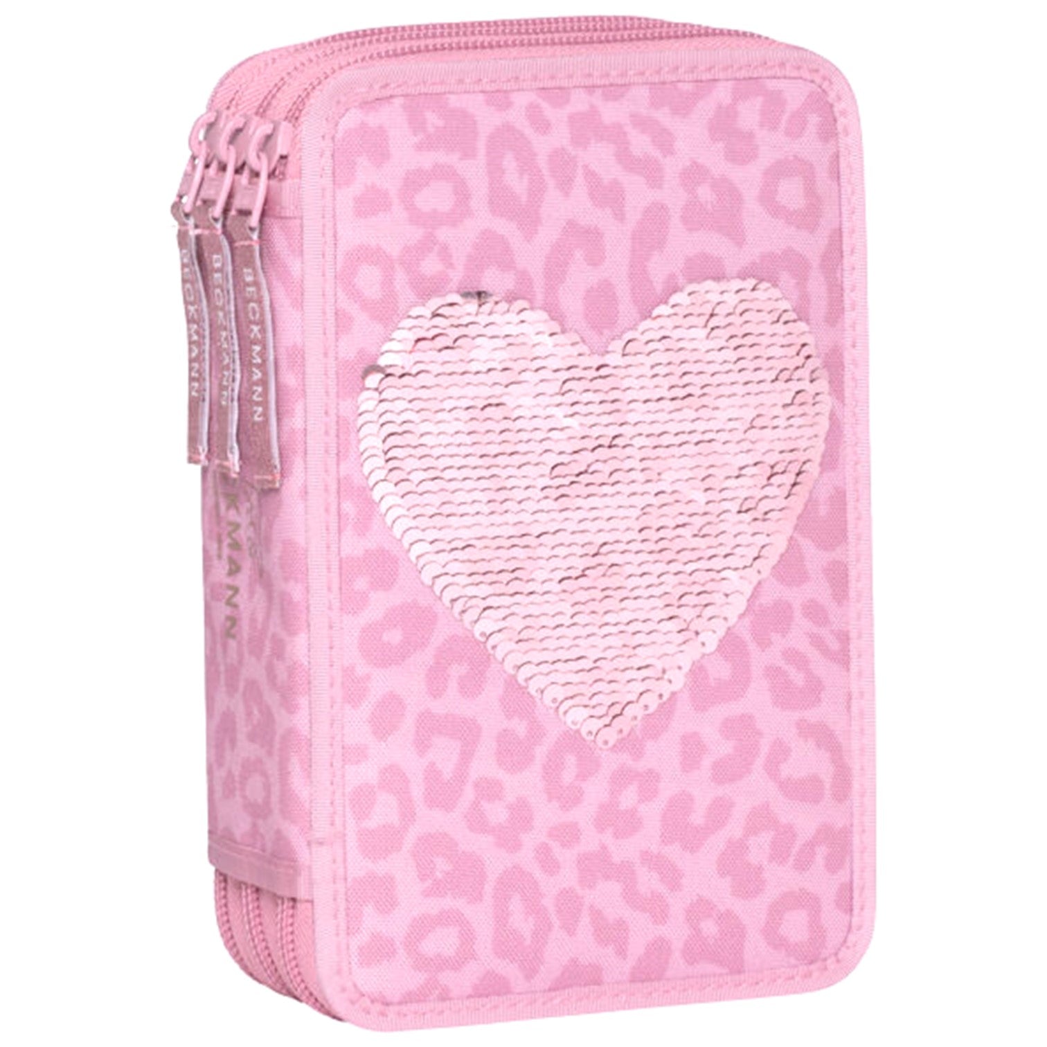 Beckmann Pennfodral 3Fack Rosa Furry