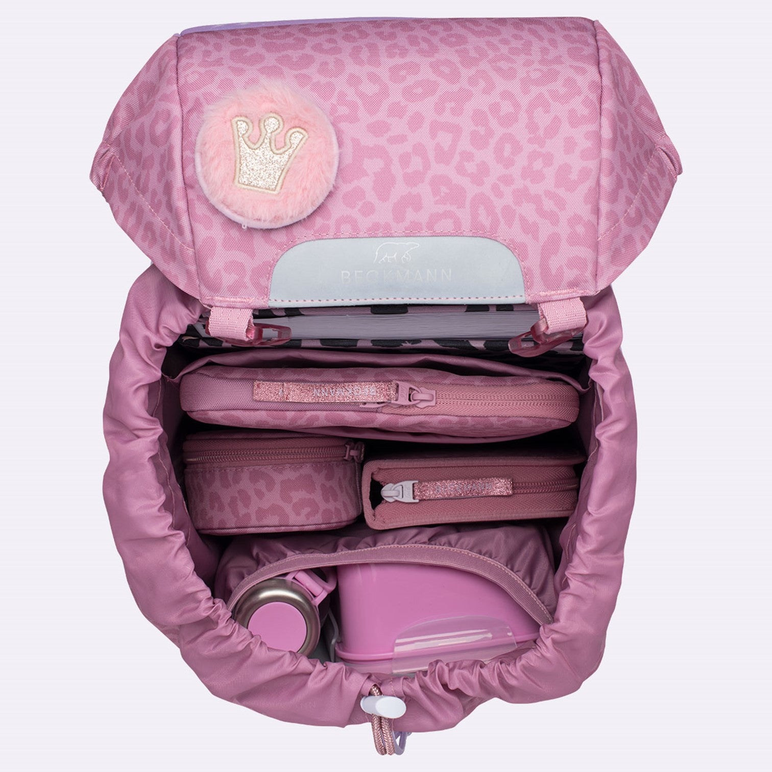 Beckmann 22L Ryggsäck Furry Rosa